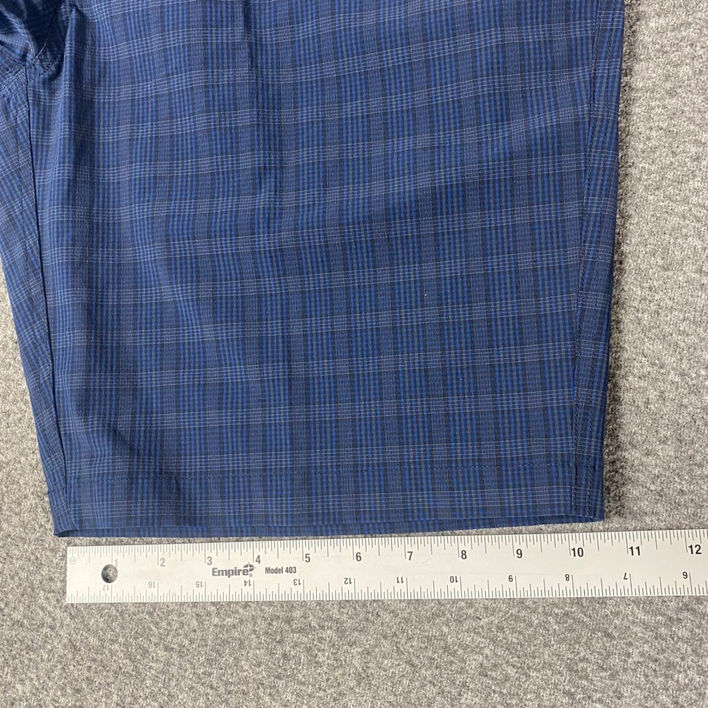 FootJoy Mens Golf Shorts Plaid Performance Stretch Size 36 Blue Athletic Active - Picture 10 of 10
